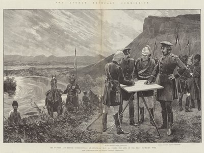The Afghan Boundary Commission, the Russian and British Commissioners at Zulfikar, 21 November, fixing the Site of the First Boundary Post by Richard Caton Woodville junior